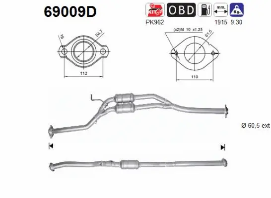 Catalytic Converter (69009D)