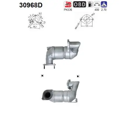 Catalytic Converter (30968D)