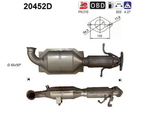 Catalytic Converter (20452D)