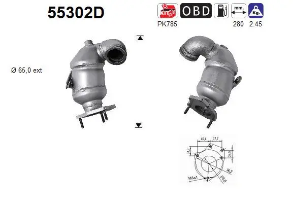 Catalytic Converter (55302D)