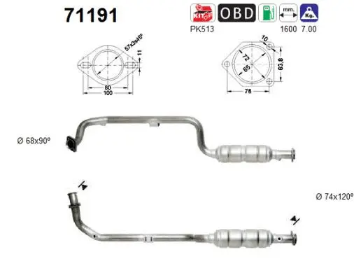 Catalytic Converter (71191)