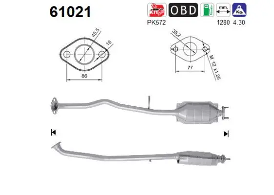 Catalytic Converter (61021)