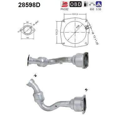 Catalytic Converter (28598D)