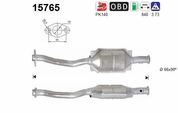 Catalytic Converter (15765)