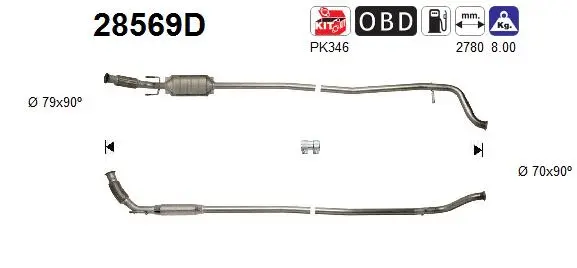 Catalytic Converter (28569D)