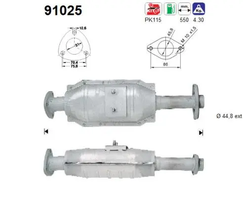 Catalytic Converter (91025)