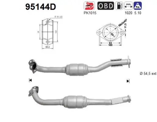 Catalytic Converter (95144D)