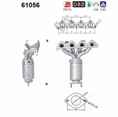 Catalytic Converter (61056)