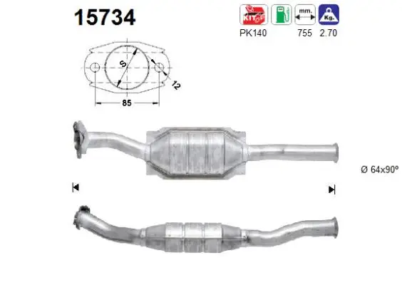 Catalytic Converter (15734)