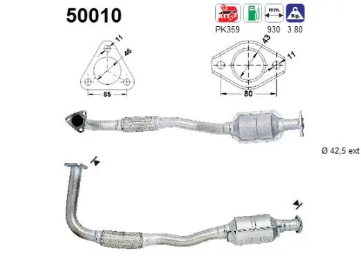 Catalytic Converter (50010)