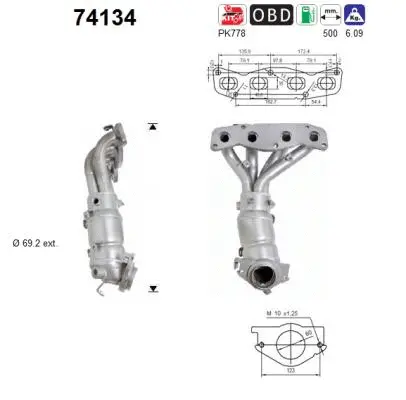 Catalytic Converter (74134)