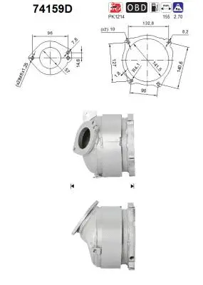 Catalytic Converter (74159D)