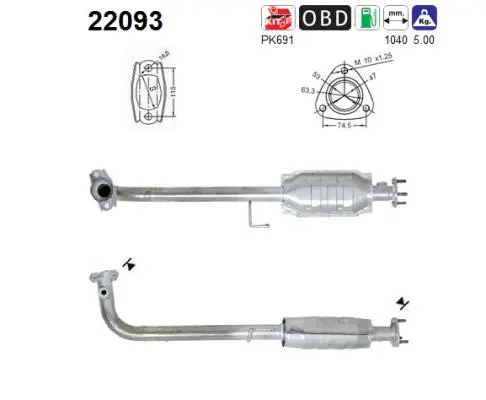 Catalytic Converter (22093)