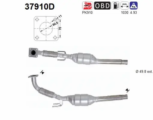 Catalytic Converter (37910D)