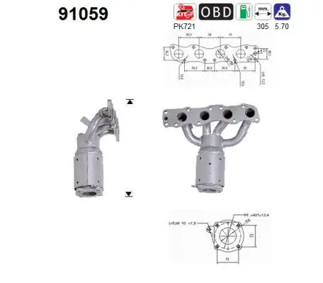 Catalytic Converter (91059)