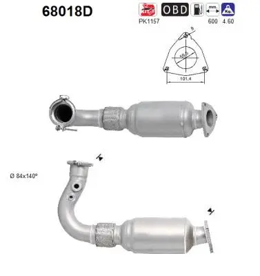 Catalytic Converter (68018D)