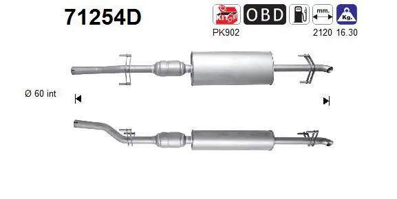 Catalytic Converter (71254D)