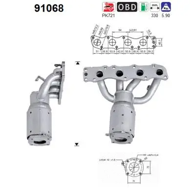 Catalytic Converter (91068)
