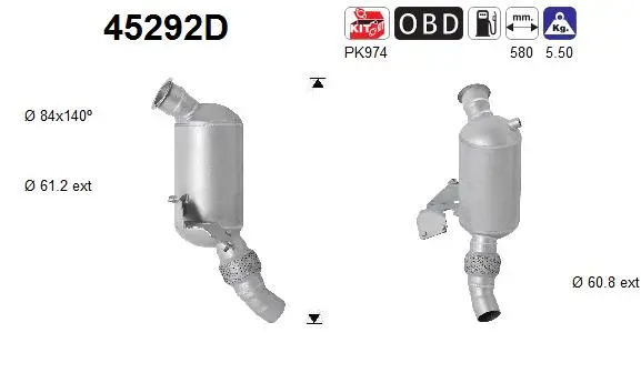 Catalytic Converter (45292D)