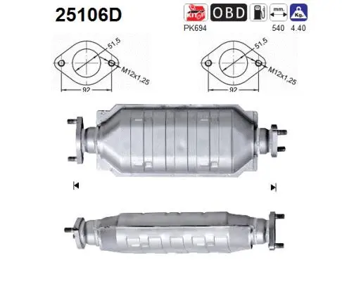 Catalytic Converter (25106D)