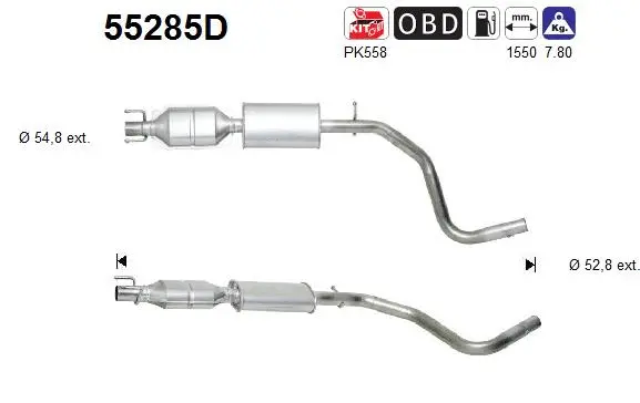 Catalytic Converter (55285D)