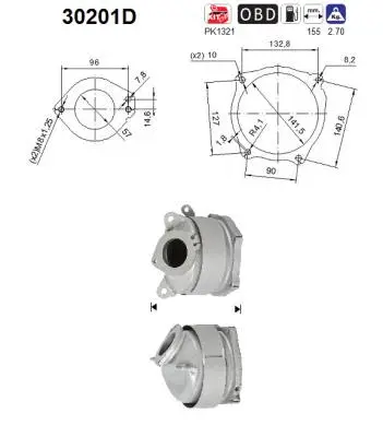 Catalytic Converter (30201D)