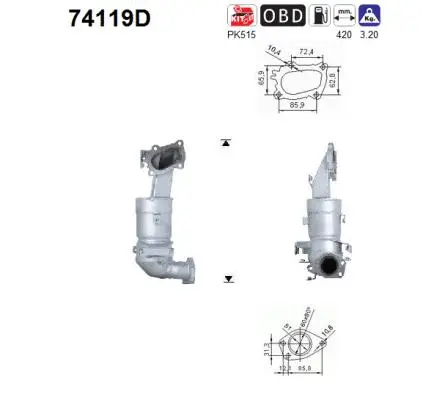 Catalytic Converter (74119D)