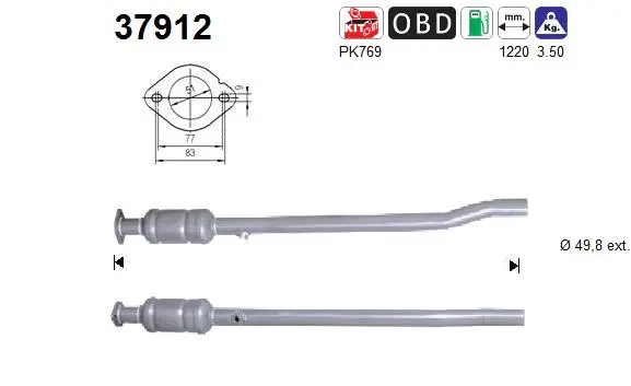 Catalytic Converter (37912)