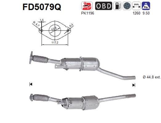 Soot/Particulate Filter, exhaust system (FD5079Q)