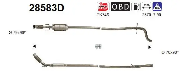 Catalytic Converter (28583D)