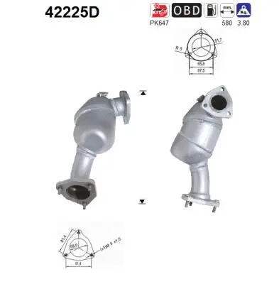 Catalytic Converter (42225D)