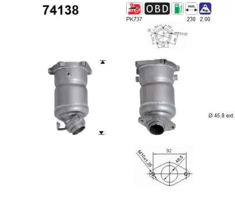 Catalytic Converter (74138)