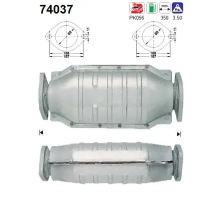 Catalytic Converter (74037)