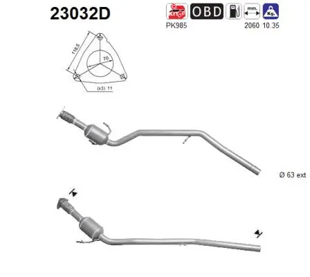 Catalytic Converter (23032D)