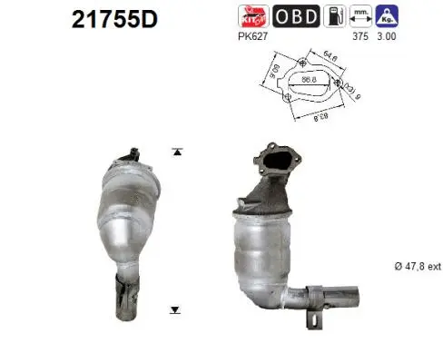 Catalytic Converter (21755D)