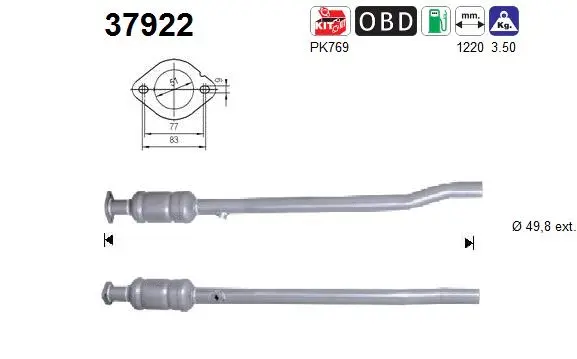 Catalytic Converter (37922)