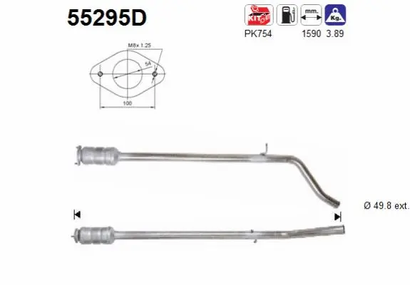 Catalytic Converter (55295D)