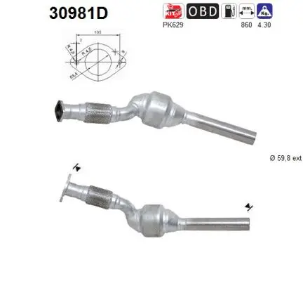 Catalytic Converter (30981D)
