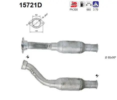 Catalytic Converter (15721D)
