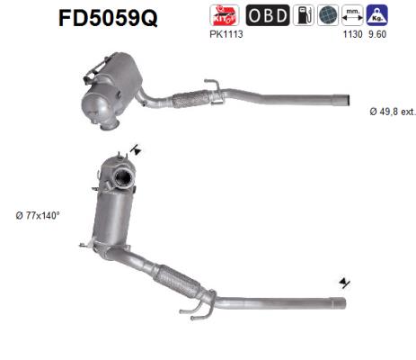 Soot/Particulate Filter, exhaust system (FD5059Q)