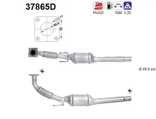 Catalytic Converter (37865D)