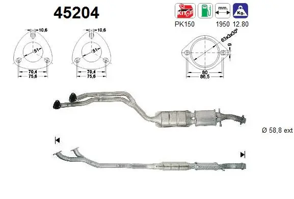 Catalytic Converter (45204)