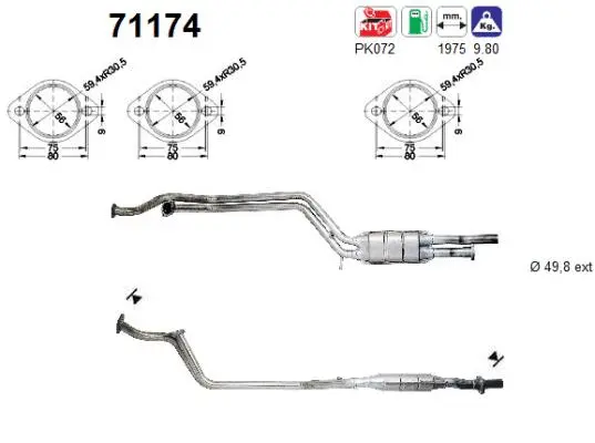 Catalytic Converter (71174)