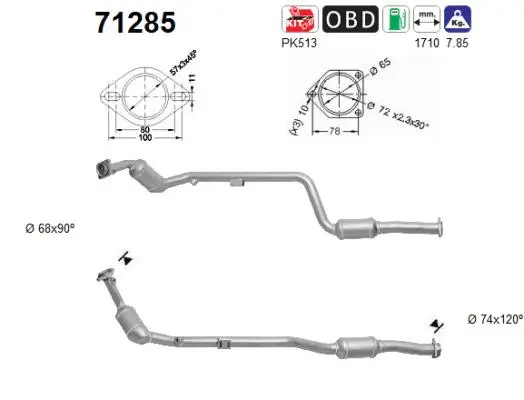 Catalytic Converter (71285)