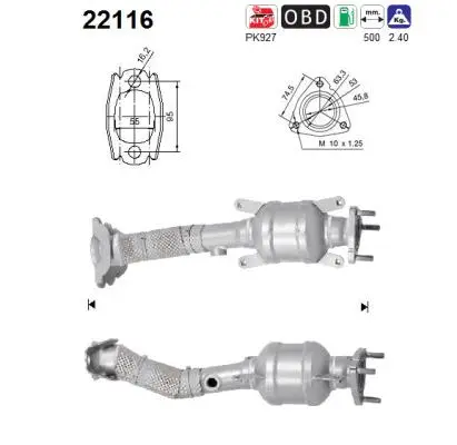 Catalytic Converter (22116)