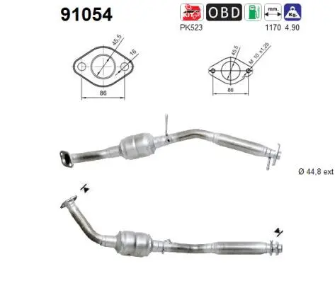 Catalytic Converter (91054)