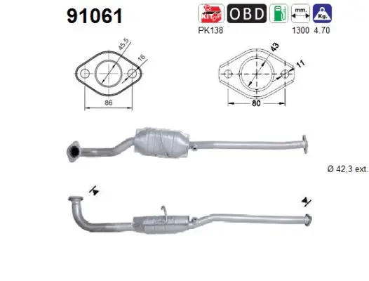 Catalytic Converter (91061)