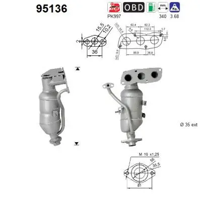 Catalytic Converter (95136)