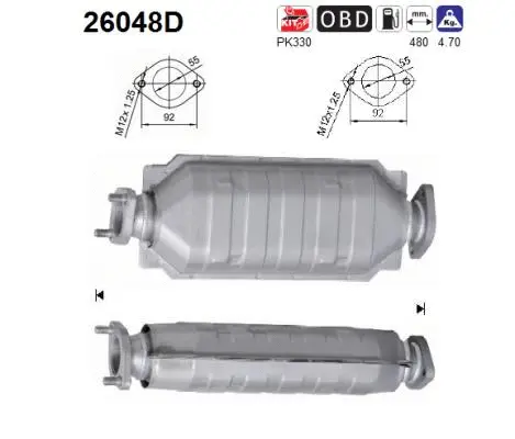 Catalytic Converter (26048D)