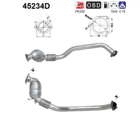 Catalytic Converter (45234D)